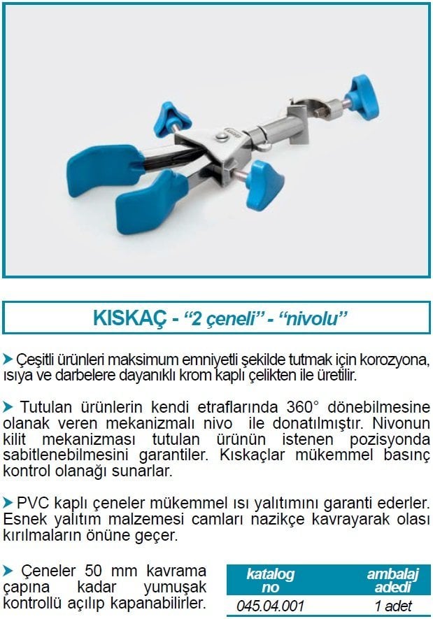 İSOLAB 045.04.001 kıskaç